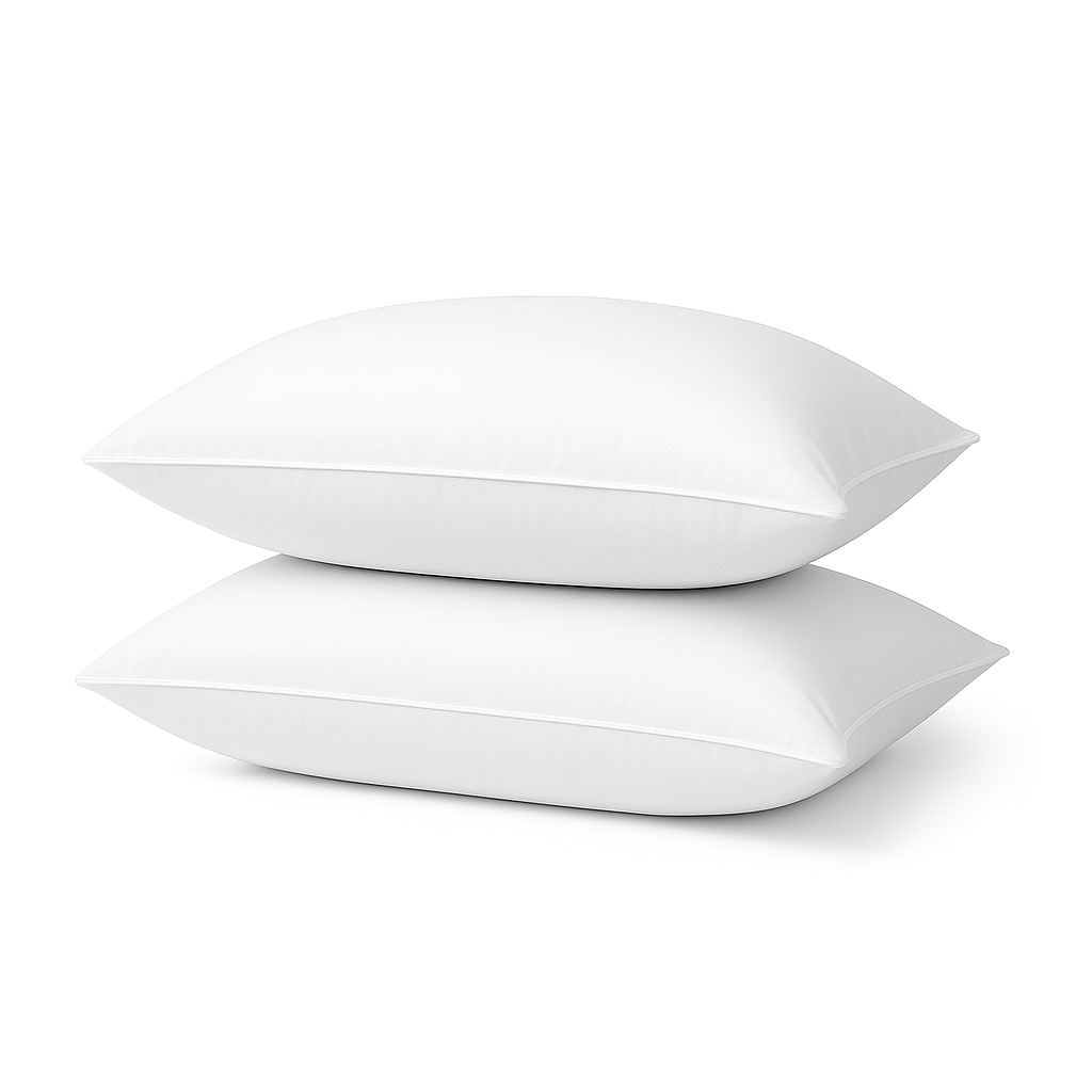 Almohadas Individual 2 Pack Lunesa Hotelera Microfibra Blanco 55X35