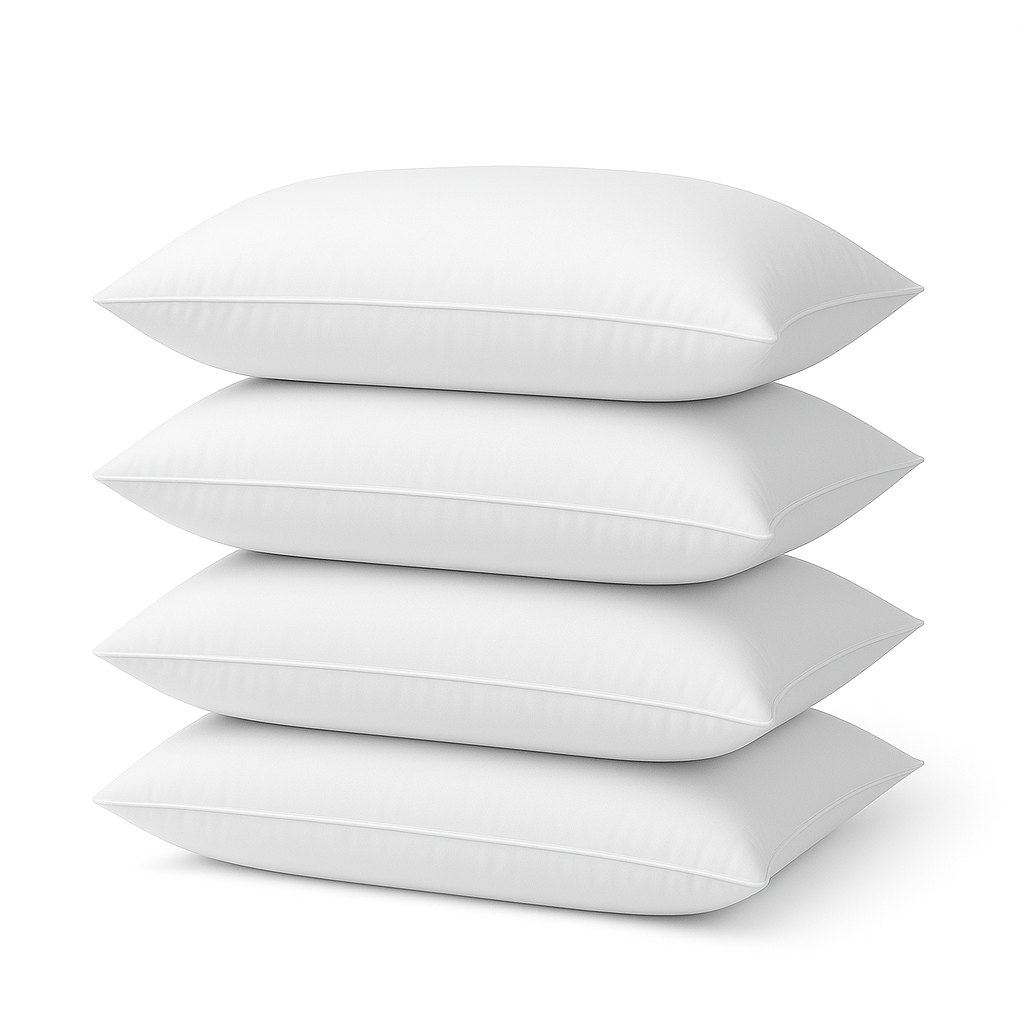 Almohadas Individual 4 Pack Lunesa Hotelera Microfibra Blanco 55X35